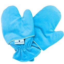 Soothing wheat mittens